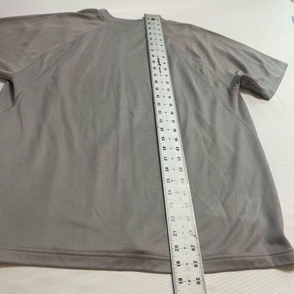 Nike Grey Vintage Y2K Swoosh V Neck T-Shirt Size Large - Picture 7 of 7